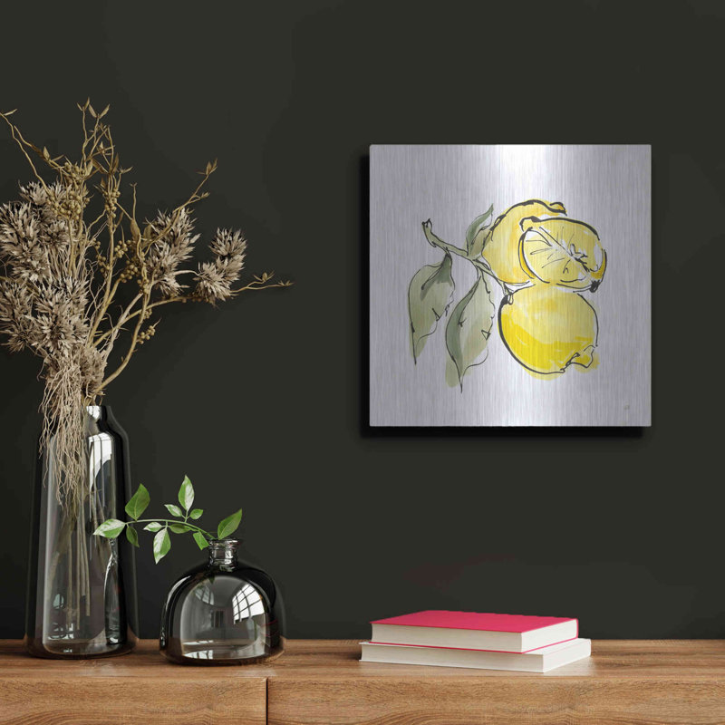 «Lemon Still Life II» par Chris Paschke, H 12 po x l 12 po