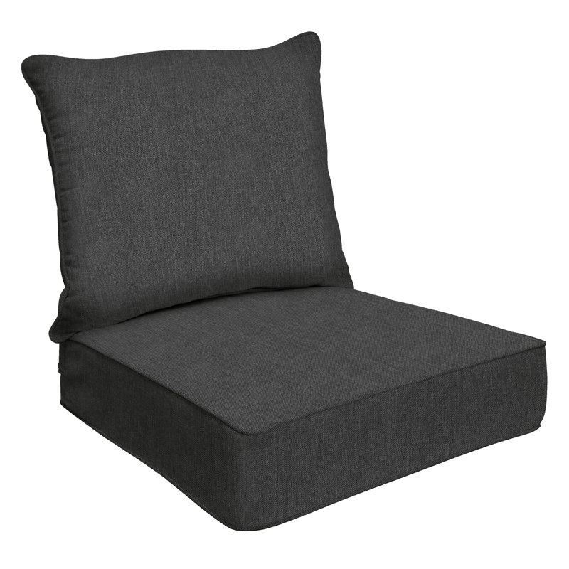 Outdoor Deep Seating Cushion Set – Comfortable, Durable, Weather-Resistant Design - Basics by Wayfair™, Slate Grey