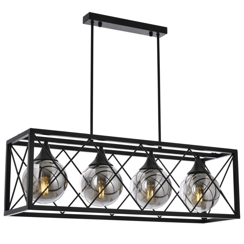 Chacra 4 - Light Unique / Statement Chandelier, Black