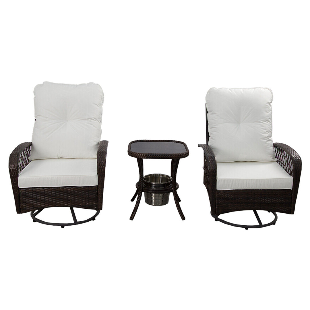 Square 3 - Piece 2 - Person 51Cm L Outdoor Bistro Set