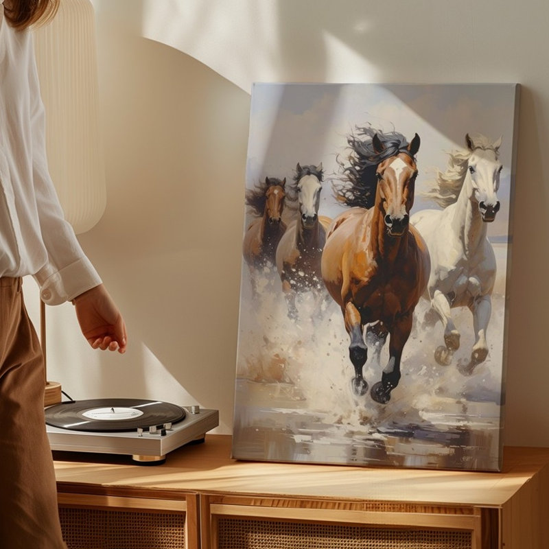 Toile Wild Charge, H 20 po x l 20 po