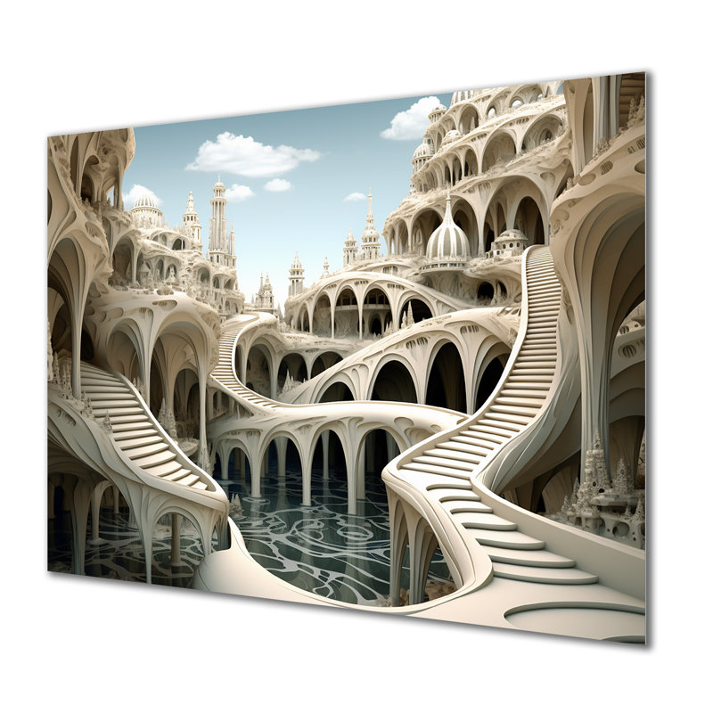 Architectural Dreamscape, H 12 po x l 20 po x P 1 po