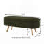 Banc de rangement avec repose-pieds ovale