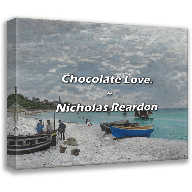 Citation de Nicholas l'arrière-plan: Chocolat amour., H 26 po x l 32 po