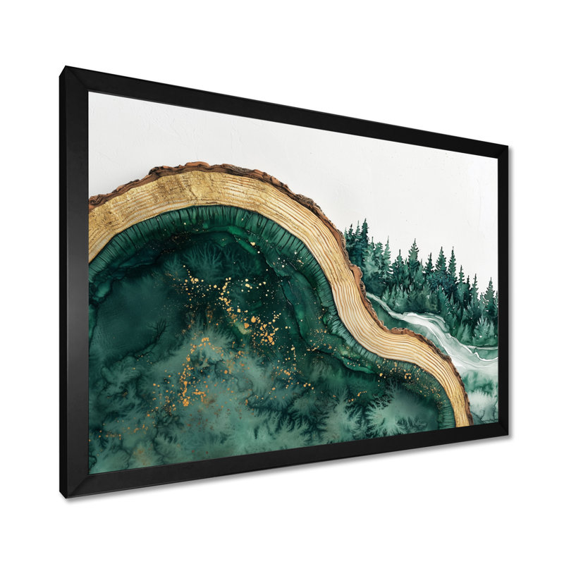 Glenese - Landscapes Canvas Art Print, H 30 po x l 40 po, Reproduction encadrée d'une seule photo, Noir, noir, noir, noir