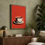 Retro Coffee Cup Mid-Century - Wrapped Canvas-1326797177-1326797179