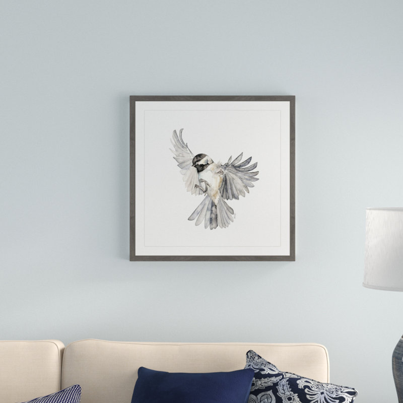 «Freedom» par Rachel Burbee - reproduction d'art, H 24 po x l 24 po, Encadré gris