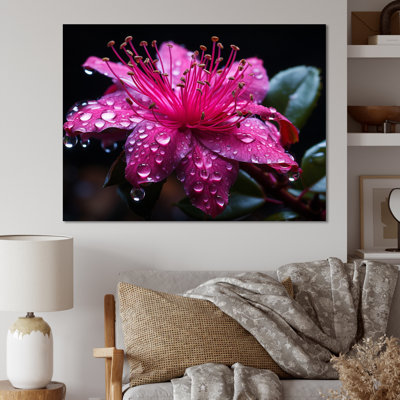 " Fuschia Vivacious Flowers I "