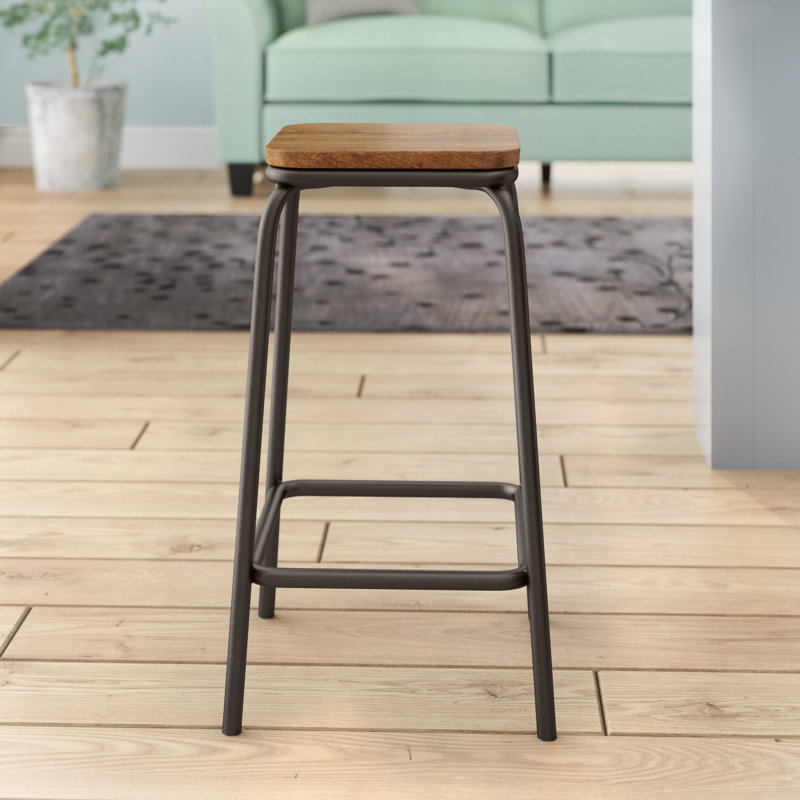 Counter Stool with Metal Frame