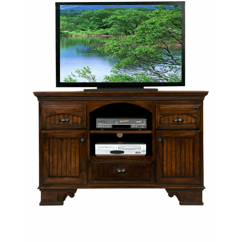 Sova Unfinished TV Stand for TVs up to 70", European Coffee