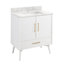 Ensemble de meuble-lavabo simple 30 po avec lavabo encastré rectangulaire Novak-79111880-93572586-79111881