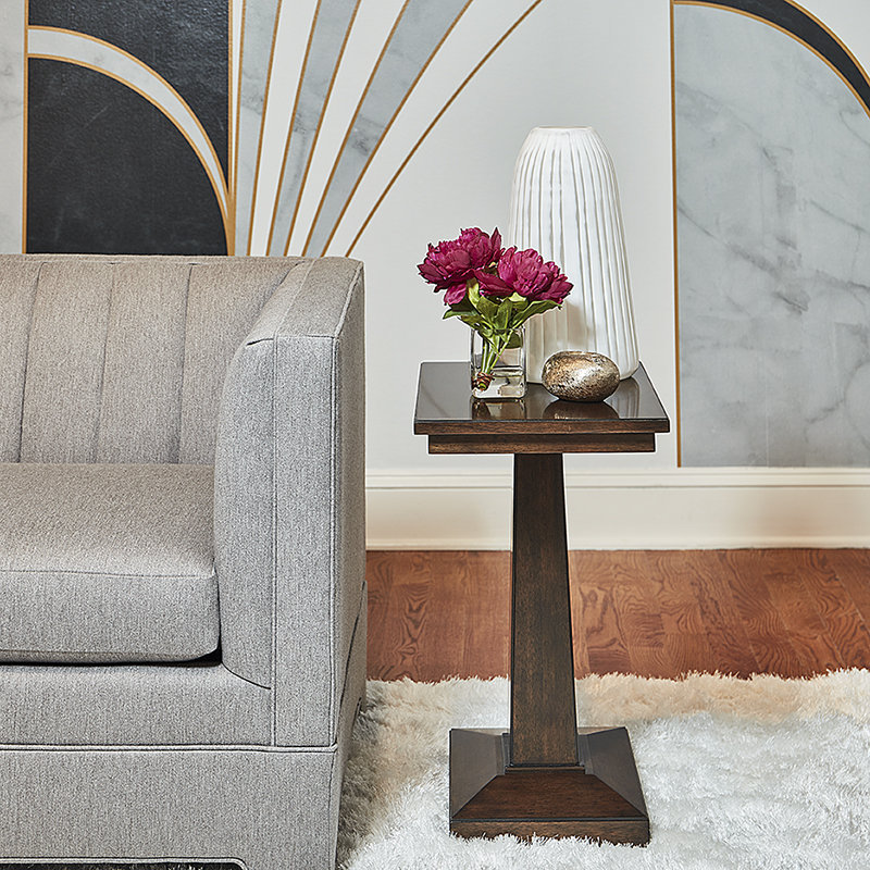 Table de bout Metropolitan, Brun