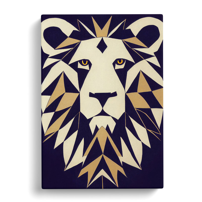 Contemporary Lion Vol.2 - Wrapped Canvas, 76cm H x 50cm W x 3cm D