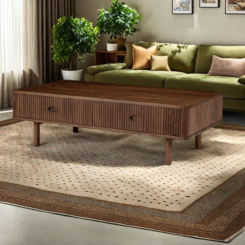Table de bout en noyer noir
