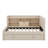 Twin Size Upholstered Daybed With Trundle, Storage Shelves, USB & Outlet-352049148