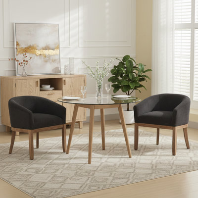 Ensemble de 2 chaises de salle à manger Mid Century