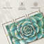Ensemble de 3 plantes grasses sur toile-741247154