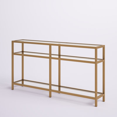 Ceno Glass Top Console Table