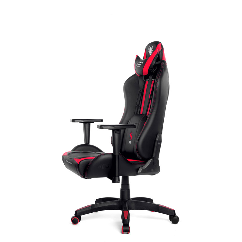 DIABLO CHAIRS Black/Red Executive Chair with Wheels