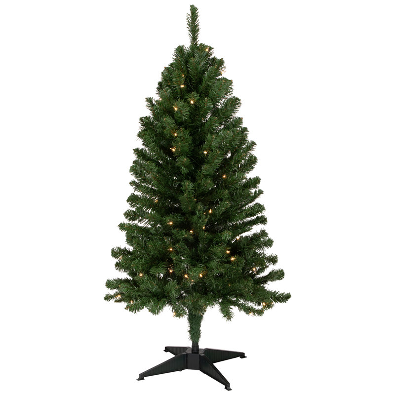 Sapin de Noël artificiel pré-éclairé 4 pi x 25 po Blackwater