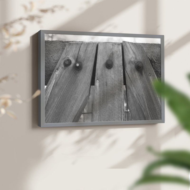 Found Foundures - Impression encadrée, H 11 po x l 14 po, Gris