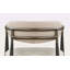 Ensemble de 2 chaises d'appoint en lin beige et finition noire-118100640