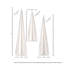7/11/13" Bristle In Glass Tree Set of 3