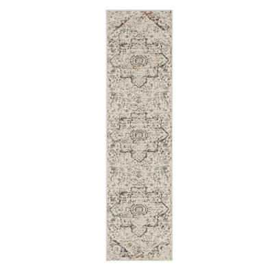 Castor Cream Ornamental Medallion Area Rug