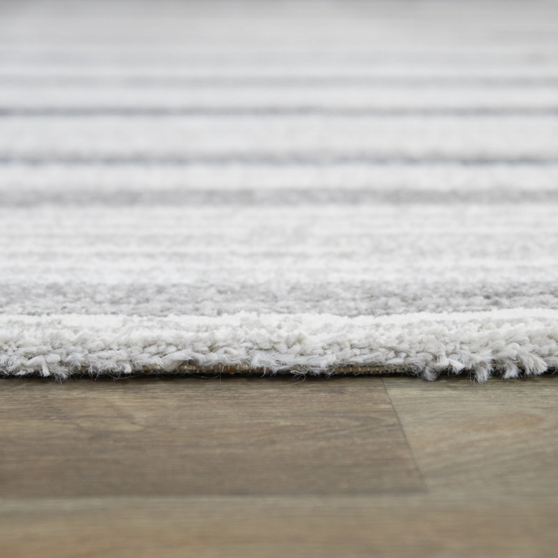 Tapis abstrait bleu marine, Rectangle 5 pi 3 po x 7 pi