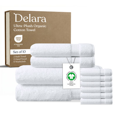 Ensemble de 10 serviettes en coton Delara