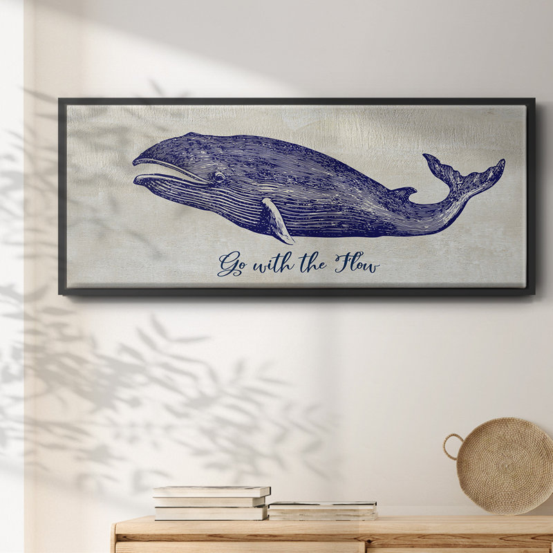 Go With The Flow- Framed Canvas