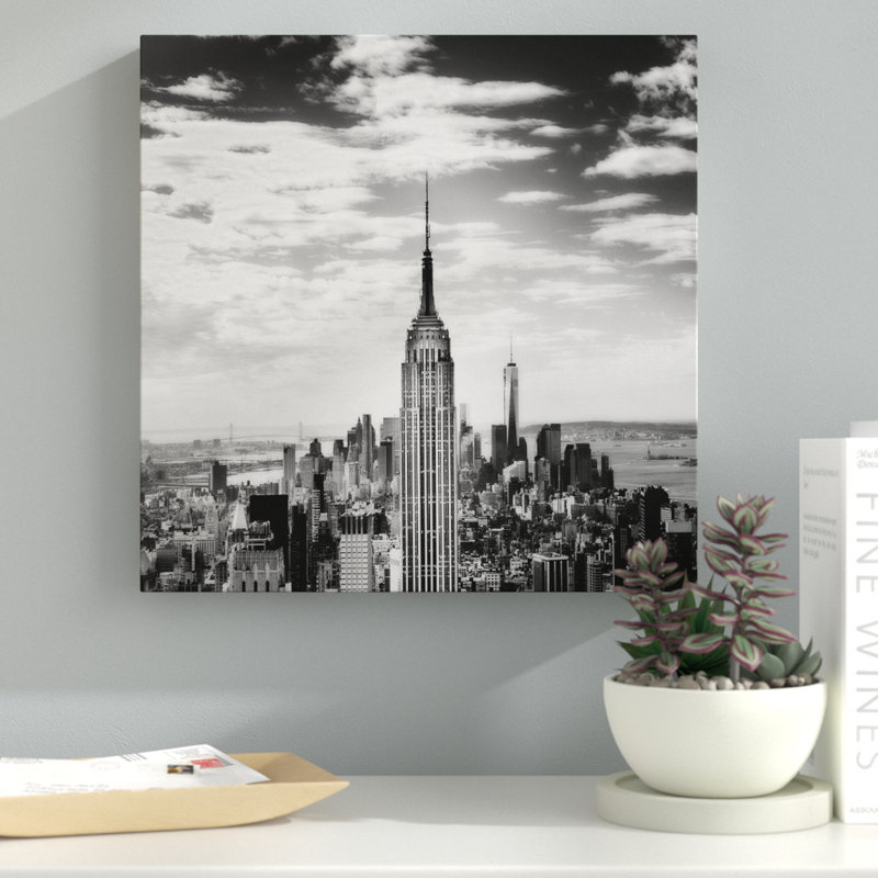 « rétro new york », reproduction d’impression sur toile tendue, H 16 po x l 16 po x P 1,5 po, Toile tendue