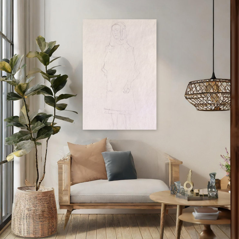 Mada Primavesi, vers 1925. Estampe d'art mural abstraite contemporaine., H 48 po x l 32 po