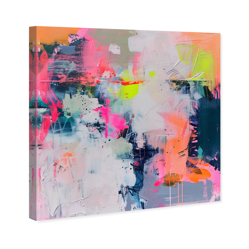 Pastel Luminance II Canvas Abstract Print by Oliver Gal, Black Frame, 12 x 12, 12"H x 12"W, Canvas Unframed