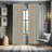 Fish Panel Curtain, Maritime Animal Scales Pattern Abstract Geometric Half Circles Mermaid Tail Design, Lightweight Window Treatment Living Room Bedroom Decor, Multicolor Semi-Sheer Rod Pocket Sliding Panel-45075576