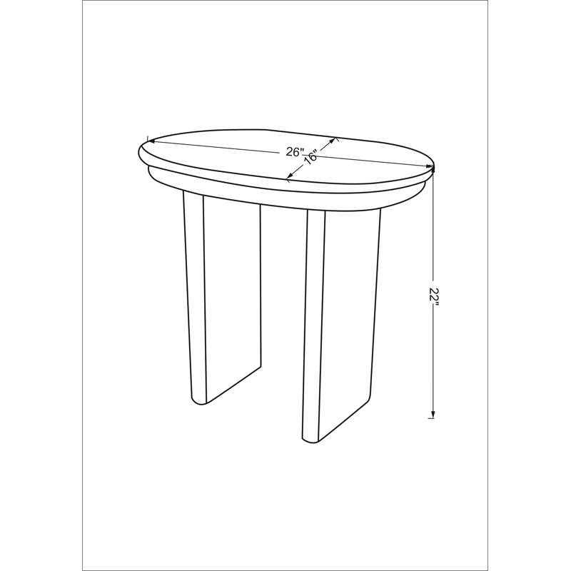 Table de bout Ridge