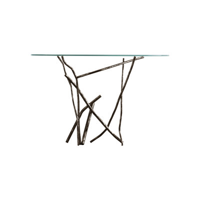 Brindille 52" W Glass Top Console Table by Hubbardton Forge