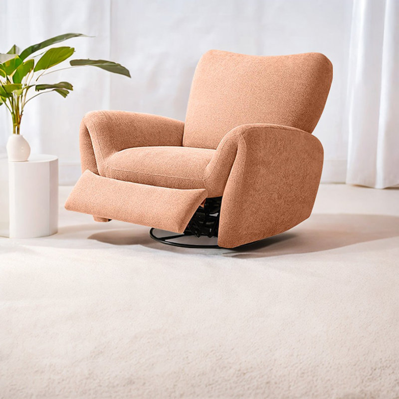 Olibel Upholstered Recliner, Pink