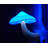 Plug-In LED Mushroom Night Light