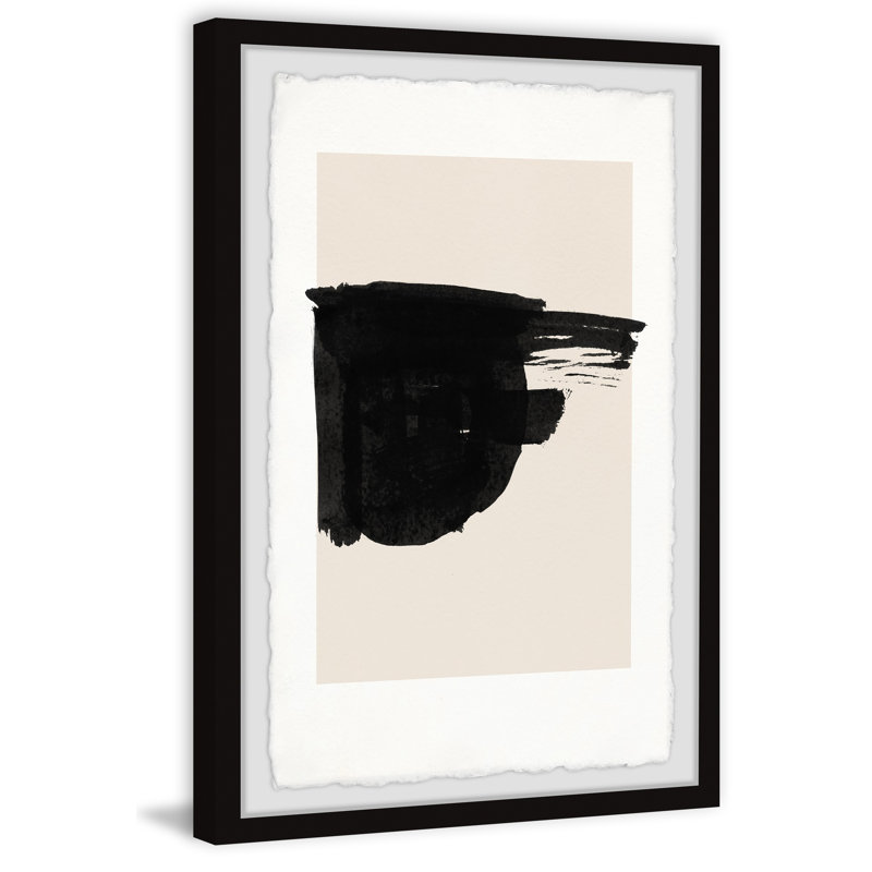Reproduction encadrée «Coups imparfaits», H 24 po x l 16 po x P 1,5 po