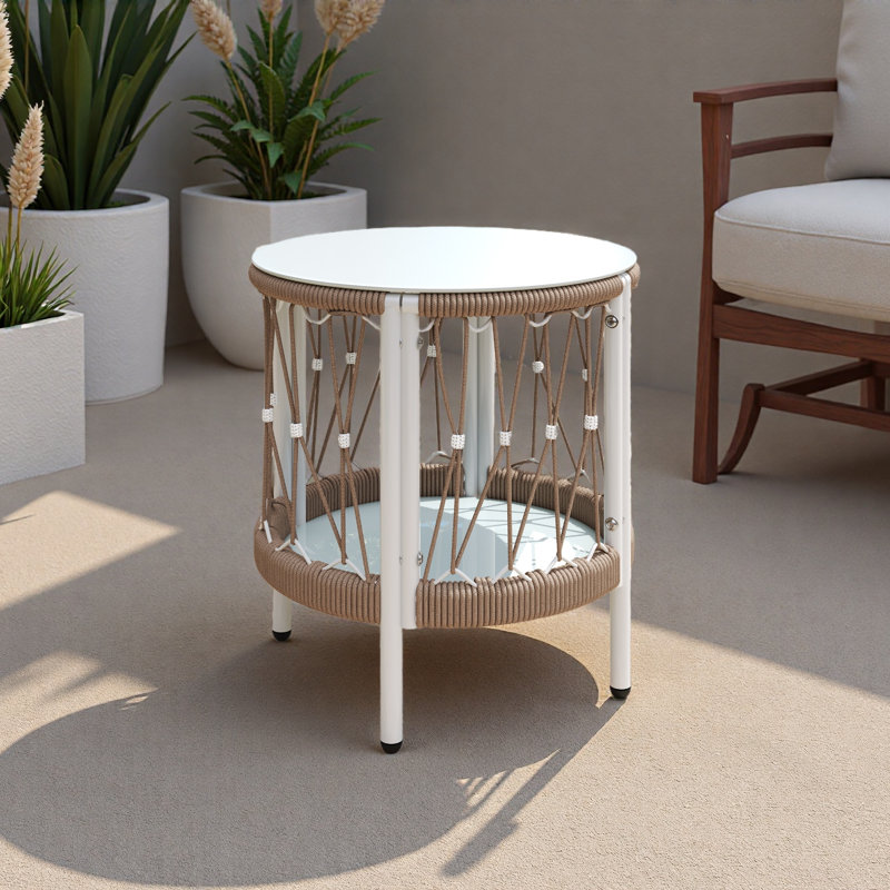 Table d'appoint d'extérieur 17,32 po Bohemian Garden