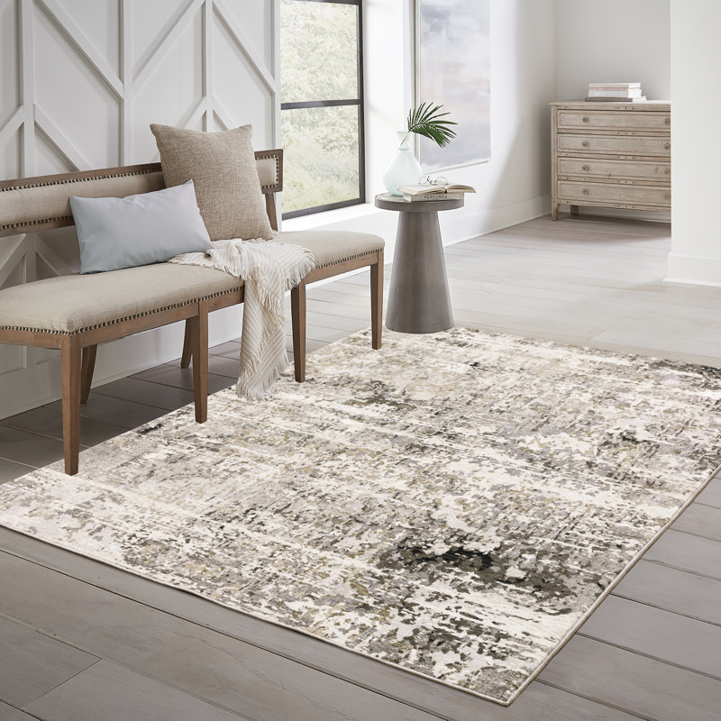 Gwern Abstract Indoor Rug, Rectangle 6'7" x 9'6"