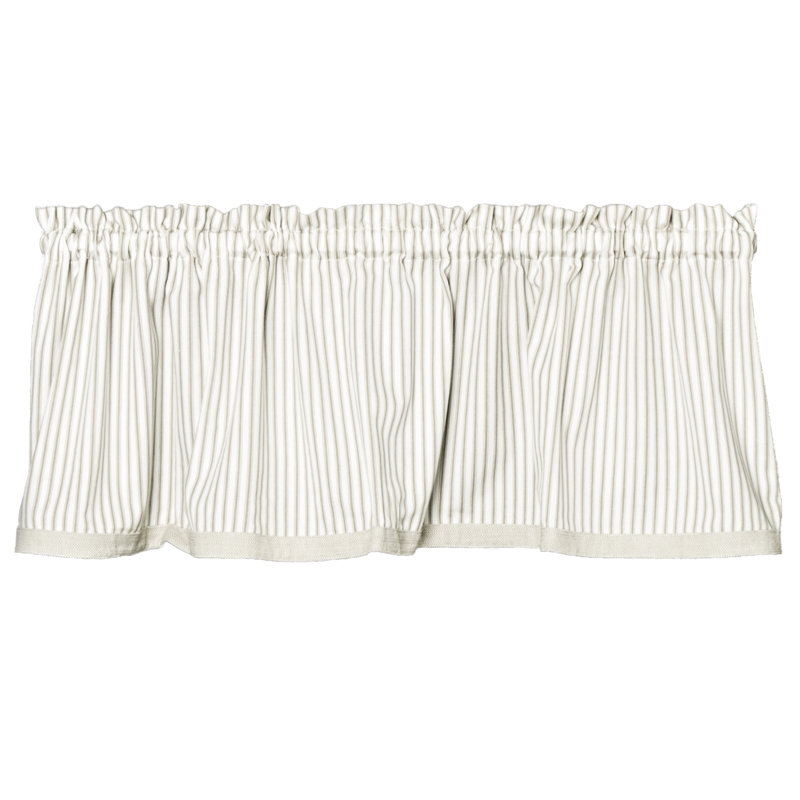 Cesar Cotton Striped Tailored Cafe Curtain