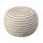 20" Cotton Blend Round Striped Pouf Ottoman-129586849