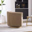 Chaises d'appoint pivotantes avec rangement, siège de maison moderne en bois de chenille