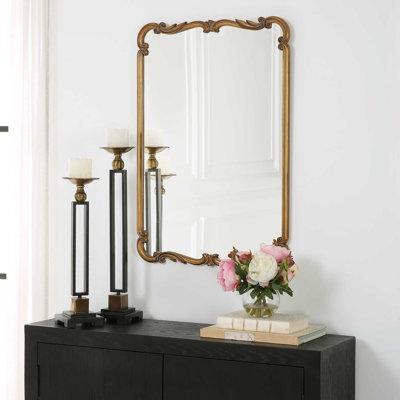 Fiona Engineered Wood Rectangle Wall Mirror