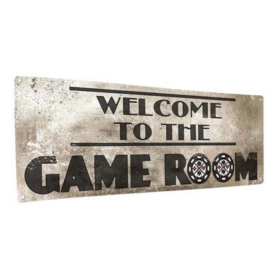 «Welcome To The Game Room» sur métal