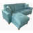 100 % polyester bleu sarcelle est en rupture de stock