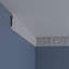 Rail pour chaise en acanthe Benson H 3 1/2 po x P 3/4 po x L 94 1/2 po