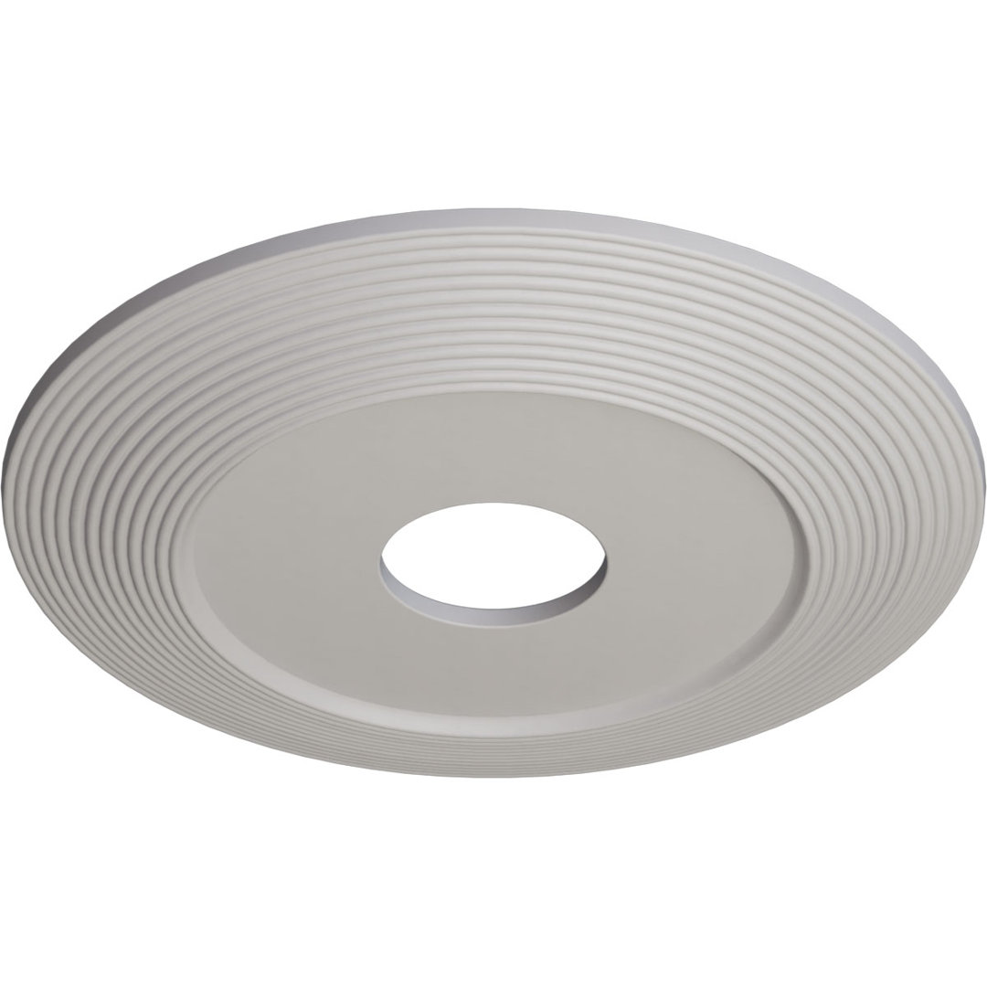 Endurathane Adonis Ceiling Medallion, 16 1/8"OD x 3 5/8"ID x 1"P (Fits Canopies up to 10 1/4") Ekena Millwork 
